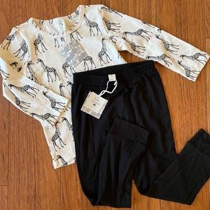 NWT Kate Quinn LS tee & pant set
